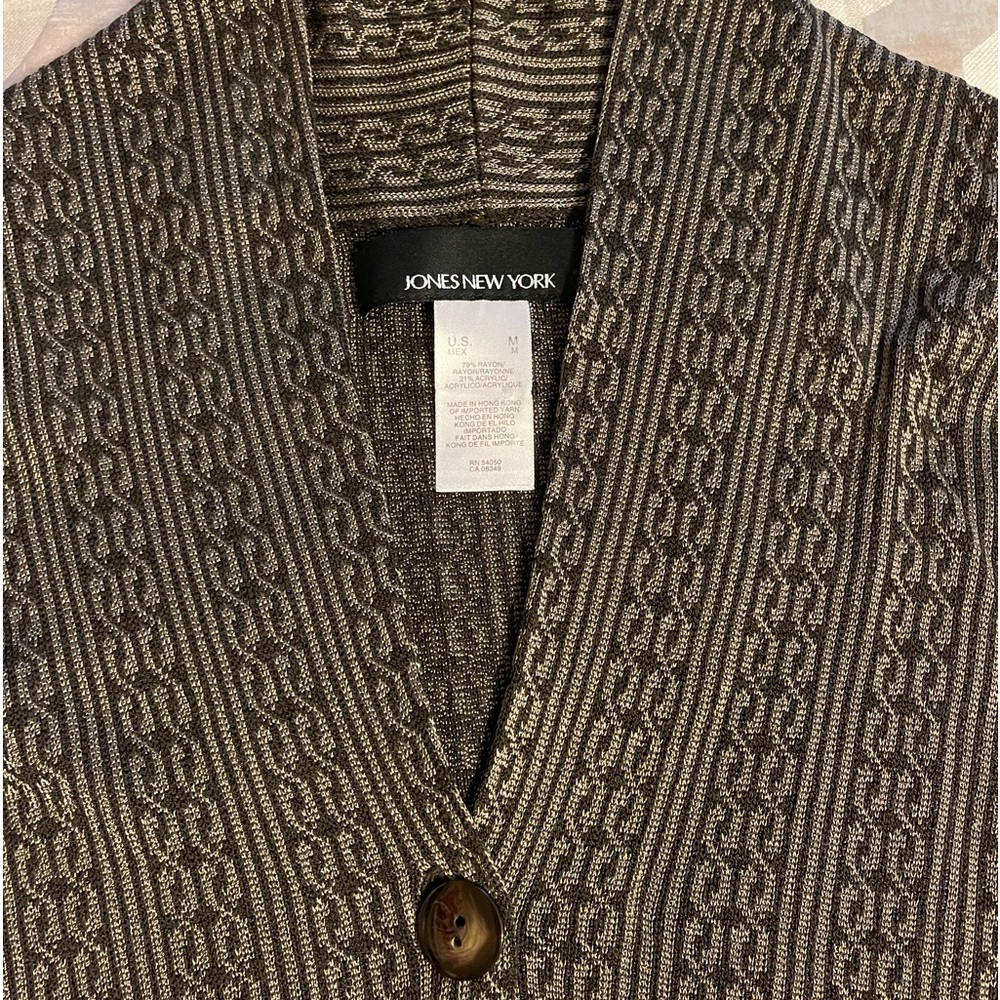 Jones New York Button-Down Cardigan
